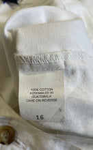 Load image into Gallery viewer, Dockers Womens White Flat Front Straight Leg Pockets Casual Chino Pants Size 16
