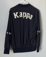Load image into Gallery viewer, Kappa Mens Blue Black Regular Fit Long Sleeve Full-Zip Jacket Size Small