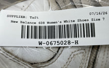 Load image into Gallery viewer, New Balance Womens 608 V4 WX608V4P White Lace-Up Low Top Sneakers Shoes Size 7