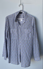 Load image into Gallery viewer, Express Womens Multicolor Printed Long Sleeve Button-Up Shirt Size Large