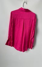 Load image into Gallery viewer, Zara Womens Pink Long Sleeve Spread Collar Comfort Button-Up Shirt Size XS