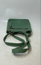 Load image into Gallery viewer, Joy Susan Womens Layla Green Leather Adjustable Strap Crossbody Bag Size Small