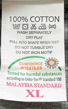 Load image into Gallery viewer, Alam Fashion Unisex Gray Cotton Short Sleeve Crew Neck Pullover T-Shirt Size XL