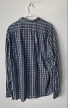 Load image into Gallery viewer, J.Crew Mens Blue Plaid Flex Washed Collared Classic Fit Button-Up Shirt Size XXL