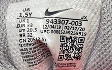 Load image into Gallery viewer, Nike Girls Revolution 4 943307-003 Gray Pink Hook & Loop Sneaker Shoes Size 1.5Y