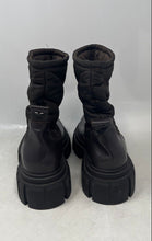 Load image into Gallery viewer, Sam Edelman Womens Orleans Black Leather Pull-On Lug Sole Mid-Calf Boots Sz 10 M