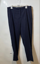 Load image into Gallery viewer, Tahari Womens Blue Printed Flat Front Pockets Straight Leg Dress Pants Size 14