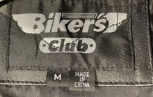 Load image into Gallery viewer, Biker's Club Womens Black Leather Side Laces Snap Up Motorcycle Vest Size Medium