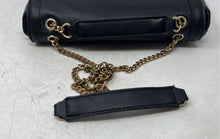 Load image into Gallery viewer, Bebe Womens Black Leather Chain Strap Medium Convertible Shoulder Purse