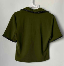Load image into Gallery viewer, Alexia Admor Womens Brianna Green Short Sleeve Collared Polo Shirt Sz M With Tag