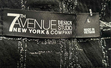 Load image into Gallery viewer, 7Th Avenue Design Studio New York & Company Womens Black Plaid Ankle Pants Sz L