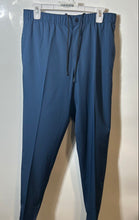 Load image into Gallery viewer, Saks Fifth Avenue Mens Blue Flat Front Pockets Straight Leg Ankle Pants Size L