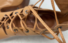 Load image into Gallery viewer, Schutz Womens Brown Leather Stiletto Heel Lace-Up Gladiator Sandals Size 6 B