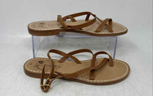 Load image into Gallery viewer, Siniscalchi Womens Brown Leather Adjustable Strap Flat Sandals Size EU 38