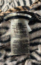 Load image into Gallery viewer, BCBGMAXAZRIA Womens Brown Black Animal Print Long Sleeve Blouse Top Size M