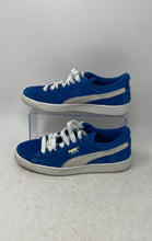 Load image into Gallery viewer, Puma Boys Suede 355110 02 Blue White Lace-Up Low Top Sneakers Shoes Size 5.5C