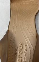 Load image into Gallery viewer, Crocs Womens Brown Open Toe Block Ankle Strap Sandals Size 7