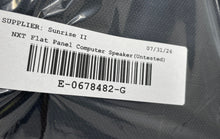 Load image into Gallery viewer, Pair Of NXT Gray Black Portable RCA Wired Flat Panel Computer Speaker Untested