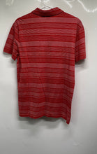 Load image into Gallery viewer, Hugo Boss Mens Red Striped Print Cotton Short Sleeve Polo Shirt Size L