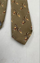 Load image into Gallery viewer, Valentino Mens Beige Printed Adjustable Keeper Loop Designer Tie