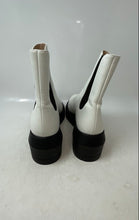 Load image into Gallery viewer, Stuart Weitzman Womens Norah White Black Leather Chelsea Boots Size 8.5 C