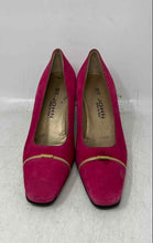 Load image into Gallery viewer, St. John Womens Pink Suede Square Toe Slip-On Block Pump Heels Size 7.5B