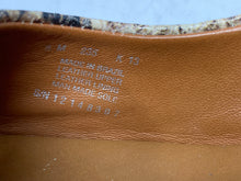 Load image into Gallery viewer, Authentic Tory Burch Womens Beige Snakeskin Wedge Slingback Heels Size 8M