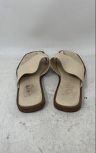 Load image into Gallery viewer, Franco Sarto Womens Merci Beige Leather Slip-On Flat Slide Sandals Size 5.5