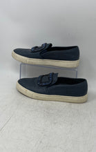 Load image into Gallery viewer, Karl Lagerfeld Paris Womens Ermine Blue Embellished Slip-On Sneaker Shoes Sz 8M