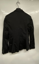Load image into Gallery viewer, Zara Basic Womens Black Long Sleeve Pockets Notch Neck One-Button Blazer Size M