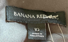 Load image into Gallery viewer, Banana Republic Womens Gray V-Neck Sleeveless Back Zipper Sheath Dress Size 10