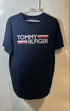 Load image into Gallery viewer, Tommy Hilfiger Womens Navy Blue Graphic Print Cotton Pullover T-Shirt Size M