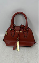 Load image into Gallery viewer, Steve Madden Womens Brown Leather Inner Divider Top Handle Satchel Bag