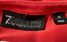 Load image into Gallery viewer, 7th Avenue New York & Co Womens Coral Sleeveless Front Zip Blouse Top Size XS