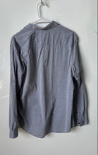 Load image into Gallery viewer, INC International Concepts Mens Gray Cotton Long Sleeve Button-Up Shirt Size M
