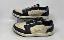 Load image into Gallery viewer, Nike Womens Air Jordan 1 Low Black Ivory Leather Slip-On Sneaker Shoes Size 9