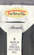 Load image into Gallery viewer, Talbots Womens Black Stretch Sleeveless Welt Pocket Button Front Mini Dress Sz 8