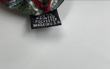 Load image into Gallery viewer, Christian Dior Mens Red Green Geometric Printed Keeper Loop Pointed Tie
