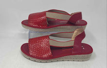 Load image into Gallery viewer, Doctor Cutillas Womens Red Leather Open Toe Slip-On Slingback Sandals Size 40