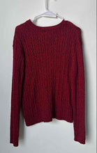 Load image into Gallery viewer, Karen Scott Womens Red Cotton Crew Neck Long Sleeve Pullover Sweater Size Large