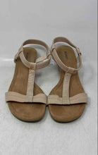 Load image into Gallery viewer, Alfani Womens Voyage Brown Open Toe Wedge Heel T-Strap Strappy Sandals Size 8 M