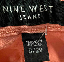 Load image into Gallery viewer, Nine West Womens Pink Cigarette Fit Denim Skinny Leg Jeans Pants Size 8/29