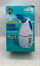 Load image into Gallery viewer, Conair Model GS2X White Blue Portable Handheld Fabric Steamer Not Tested