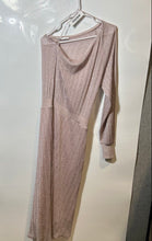 Load image into Gallery viewer, Zara Womens Pink Metallic One-Shoulder Asymmetrical Fit & Flare Dress Size M