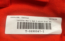 Load image into Gallery viewer, Lacoste Mens Red Cotton Short Sleeve Collared Classic Fit Polo Shirt Size 3XL