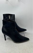 Load image into Gallery viewer, Marc Fisher Womens Dalla Black Leather Side Zipper Pointed Toe Ankle Boots Sz 8M