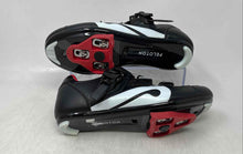 Load image into Gallery viewer, Peloton Womens Black Red 3 Bolt Adjustable Strap Cycling Shoes Size EUR 37