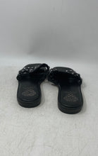 Load image into Gallery viewer, Vince Camuto Womens Neverna Black Leather Studded Slip-On Slide Sandals Size 8M