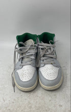 Load image into Gallery viewer, Nike Boys Air Jordan 1 Mid DQ8423 White Green Lace-Up Sneaker Shoes Size 4Y