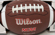 Load image into Gallery viewer, Wilson Brown White Red Zone NCAA Bronze Series Composite Football Size Pee Wee